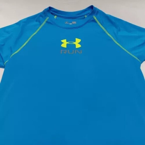 Under Armour Run Heat Gear Loose Fit Adult Small Raglan Sleeve Short Sleeve Te - Picture 11 of 11